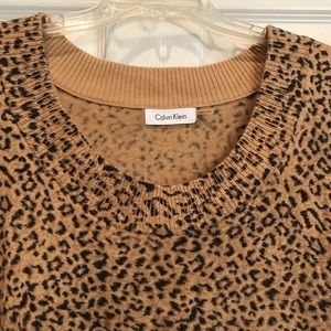 Calvin Klein leopard print sweater